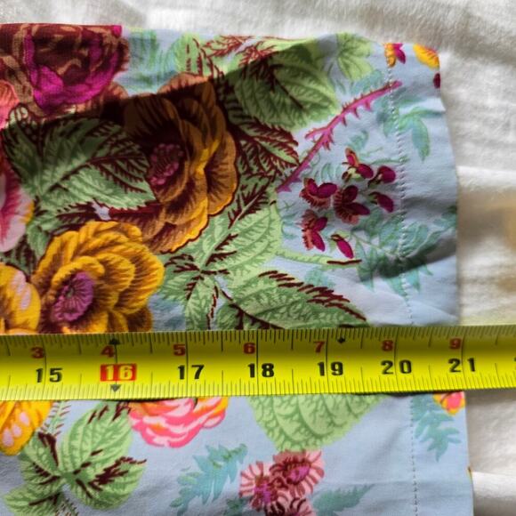 Kenzo Paris Floral Wrap Mini Skirt Light Blue Size EU38 US 6 Retro Cottage Fairy - Picture 7 of 7